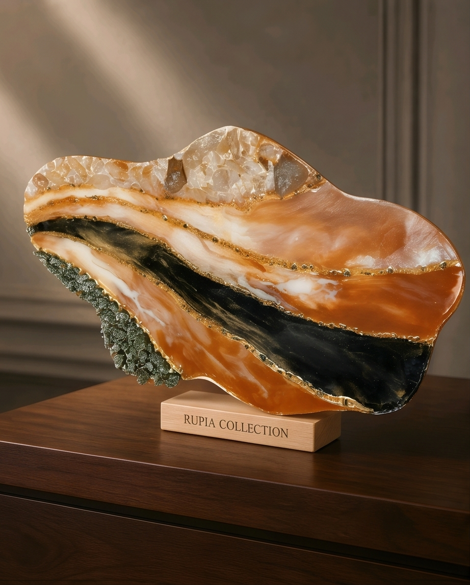 Cuadros Arte Fluido Estilo Geoda