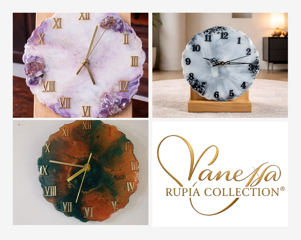 Reloj Decorativo en Resina – 24 cm ✨💎