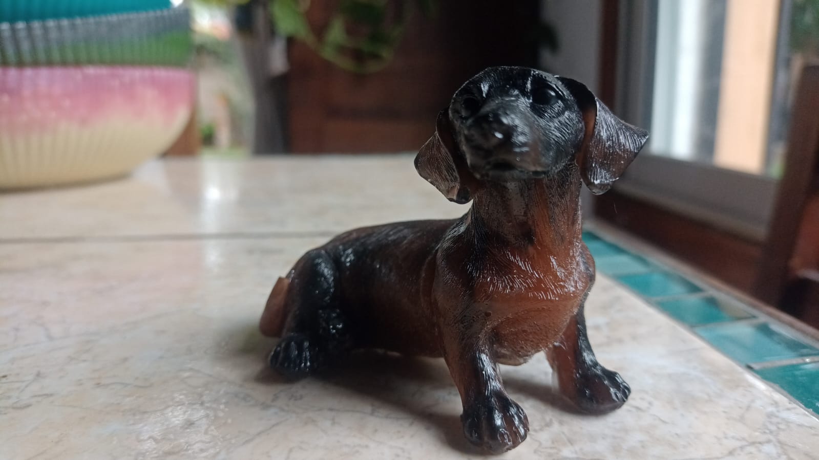 Perro Salchicha en Resina 🐶🐾