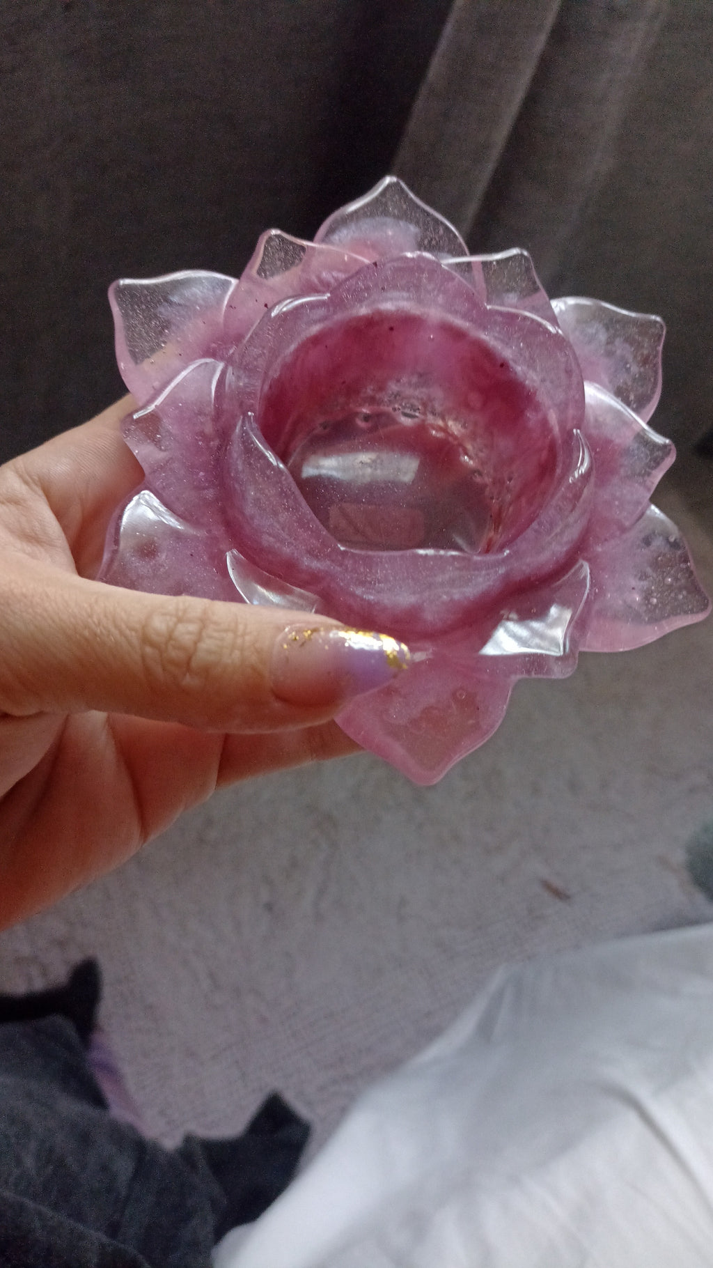Porta Velas Flor de Loto ✨🕯️