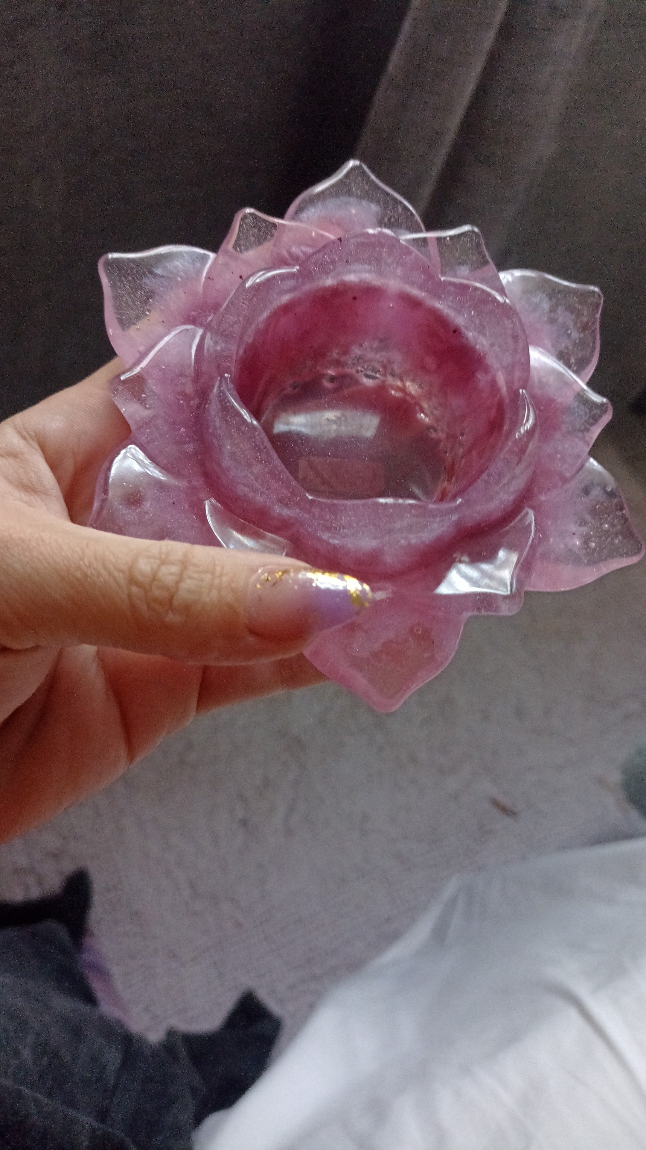 Porta Velas Flor de Loto ✨🕯️