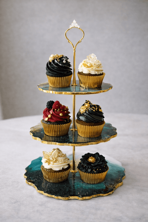 Bandeja Triple Cupcake 🧁💎 - Vanessa Rupia Collection