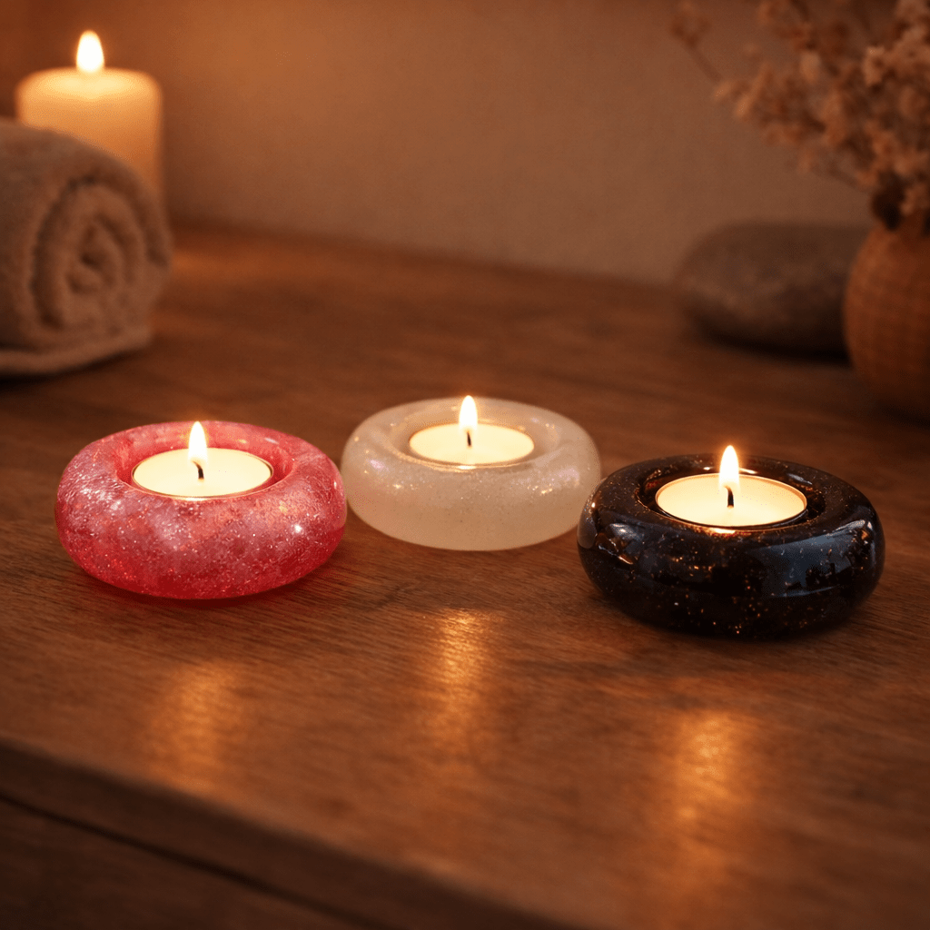 Porta Vela en Resina 🕯️✨ - Vanessa Rupia Collection