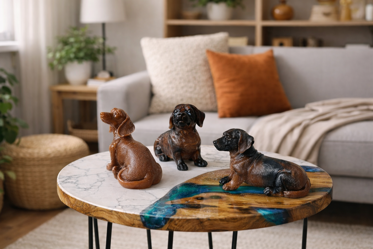 Perro Salchicha en Resina 🐶🐾