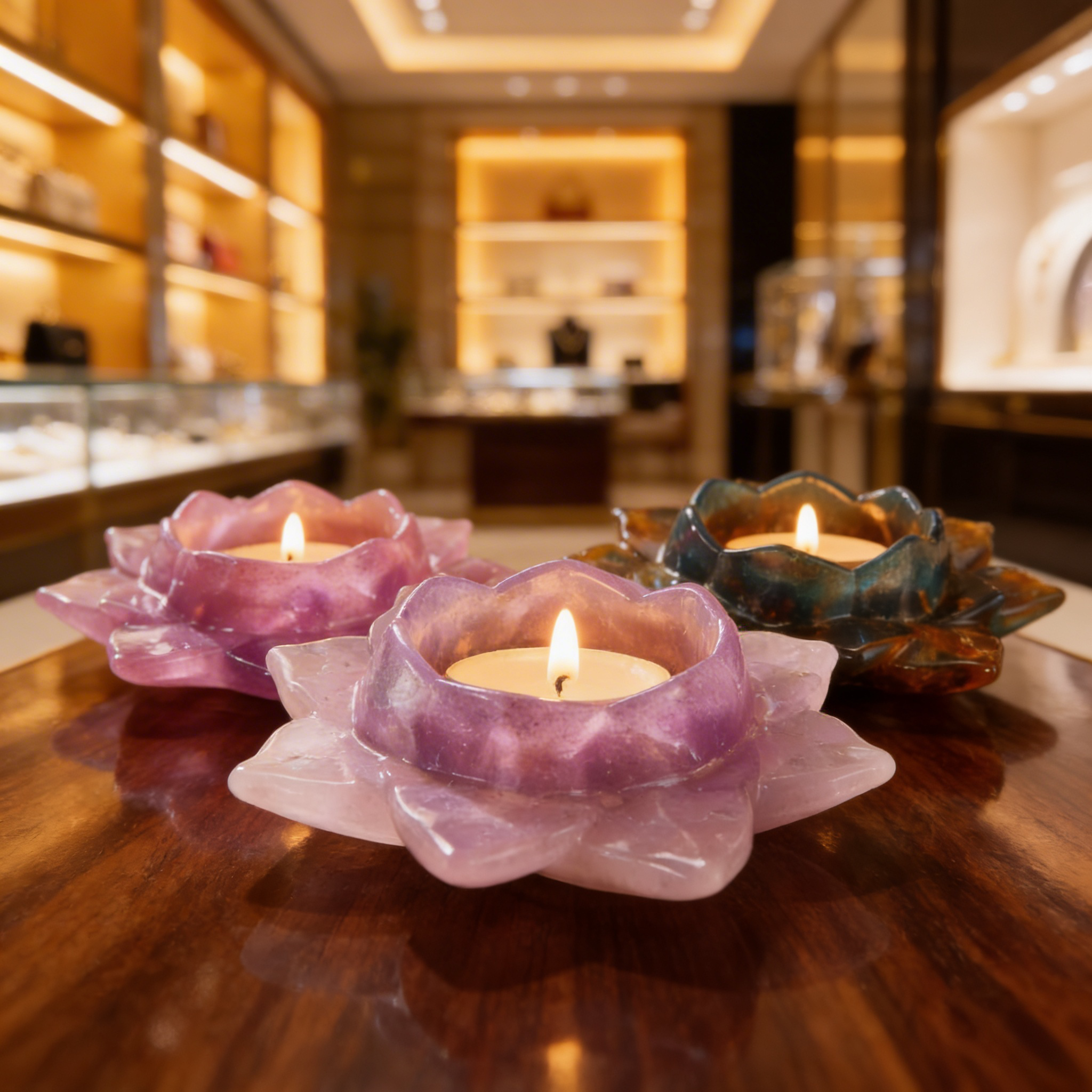 Porta Velas Flor de Loto ✨🕯️
